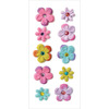 Luau - Handmade Tie-Dyed Flowers Stickers