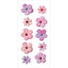 Pink Berry - Handmade Tie-Dyed Flowers Stickers
