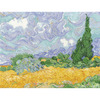 11.5"X9" 16 Count - Van Gogh's A Wheatfield W/Cypresses Counted Cross Stitch Kit