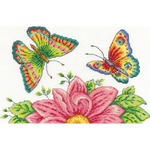 10"X6.5" 14 Count - Butterfly Garden Counted Cross Stitch Kit
