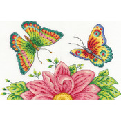 10"X6.5" 14 Count - Butterfly Garden Counted Cross Stitch Kit