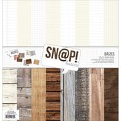 Sn@p! Color Vibe Basics Wood & Notebook Paper Pack 