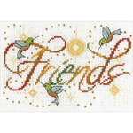 5"X7" 14 Count - Friends Mini Counted Cross Stitch Kit