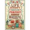 8"X12" 14 Count Life Is Wonderful Counted Cross Stitch Kit