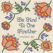 10"X10" 14 Count - Be Kind Counted Cross Stitch Kit