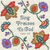 10"X10" 14 Count - Sing Praises Counted Cross Stitch Kit