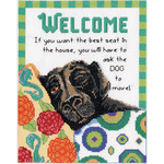 8"X10" 14 Count - Best Seat Welcome Counted Cross Stitch Kit