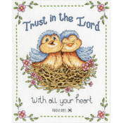 8"X10" 14 Count - Trust In The Lord Counted Cross Stitch Kit