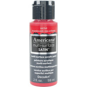 Red Hot - Americana Multi-Surface Satin Acrylic Paint 2oz