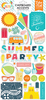 Summer Party Chipboard Stickers - Summer Party