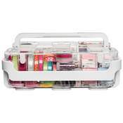 White - Caddy Organizer W/Small, Medium & Large Compartments