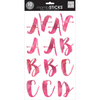 Bridgit Painted Hot Pink - Large Word Stickers