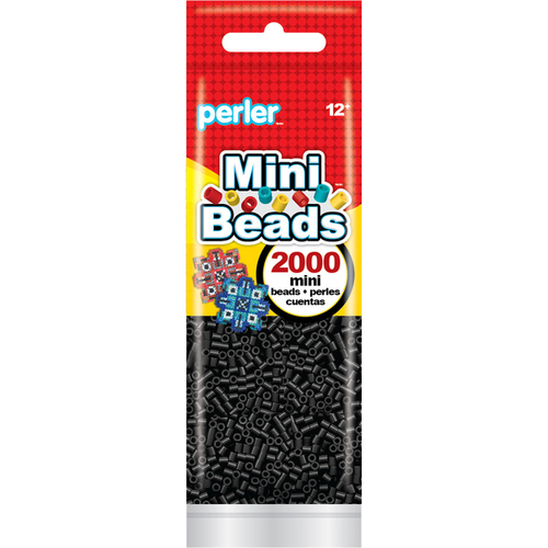 Black - Mini Perler Beads 2000/Pkg - Perler - Beads