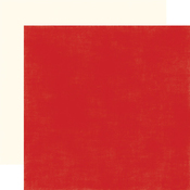 Red - Cream Coordinating Solid Paper - Magical Adventure - Echo Park