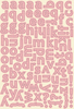 Darling Girl Classic Type Sticker Sheet - Authentique