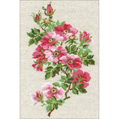 8.25"X11.75" 16 Count  - May Wild Roses Counted Cross Stitch Kit