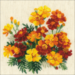 8"X8" 14 Count - Marigolds Counted Cross Stitch Kit