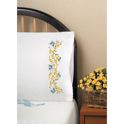 Butterfly Branch - Stamped Pillowcase Pair For Embroidery 20"X30"