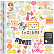 Sunshine & Happiness Fundamental Stickers - Simple Stories