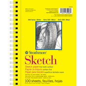 100 Sheets - Strathmore Sketch Paper Pad 5.5"X8.5"