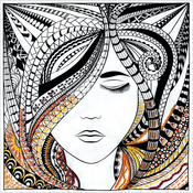 Woman - Zenbroidery Stamped Embroidery 10"X10"