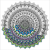 Mandala - Zenbroidery Stamped Embroidery 10"X10"