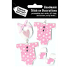 Pink Baby Gowns & Booties - Express Yourself MIP 3-D Stickers