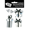 Silver Gift Boxes & Hearts - Express Yourself MIP 3-D Stickers