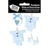 Blue Baby Gowns & Booties - Express Yourself MIP 3-D Stickers
