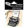 Thank You Typewriter - Express Yourself MIP 3-D Stickers