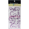 Purple - Bling Self-Adhesive Jewel Swirls 468/Pkg