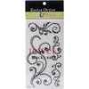 Black - Bling Self-Adhesive Pearl Swirls 468/Pkg