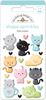 Kitten Smitten Shape Stickers - Doodlebug