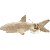 Shark - Paper-Mache Figurine 4.5"