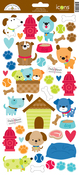 Puppy Love Icon Stickers - Doodlebug
