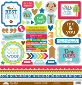 Puppy Love This & That Sticker Sheet - Doodlebug