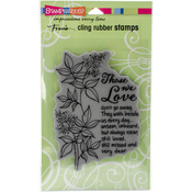 Those We Love - Stampendous Fran's Cling Stamps 7.75"X4.5"