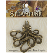 Octopus - Steampunk Metal Pendant 1/Pkg