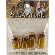 Poison Bottle - Steampunk Glass Accents 4/Pkg