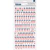 America The Beautiful Thickers Alpha Stickers - Pebbles