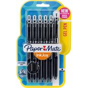 Black InkJoy Gel Pens .7mm - 6/Pkg - Paper Mate