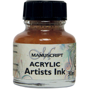 Metallic Gold - Manuscript Acrylic Artists Ink 30ml
