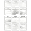 2017 - SRM Mini Standard Calendar Stickers