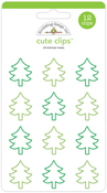 Christmas Trees Cute Clips - Doodlebug