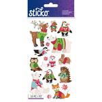 Holiday Sweater Animal Stickers - Sticko