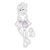 Skelly Cling Stamp - Mixed Media Doll - Julie Nutting - Prima