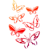 Butterfly Swarm - Viva Decor Universal Stencil 8.27"X11.69"