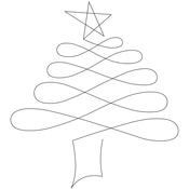 Christmas Tree 7" - Quilt Stencils By Patricia Ritter