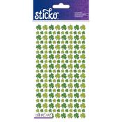 Glitter Shamrocks Stickers - Sticko