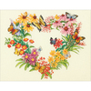 14"X11" 14 Count - Wildflower Wreath Counted Cross Stitch Kit